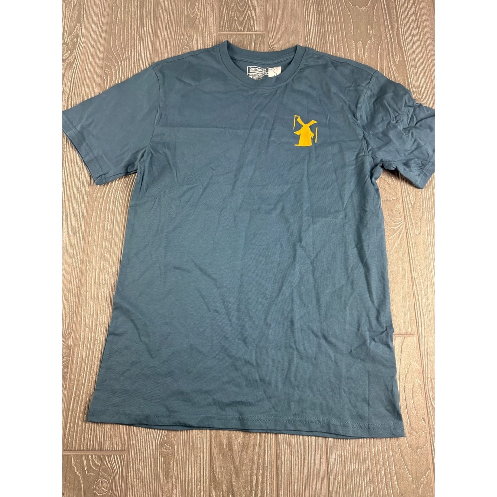 Dutch Bros Coffee Unisex Tee Shirt Blue Short Sleeve Cotton Graphic Size Medium